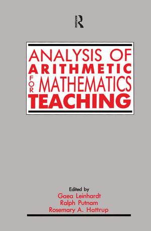 Analysis Of Arithmetic For Mathematics Teaching,Used