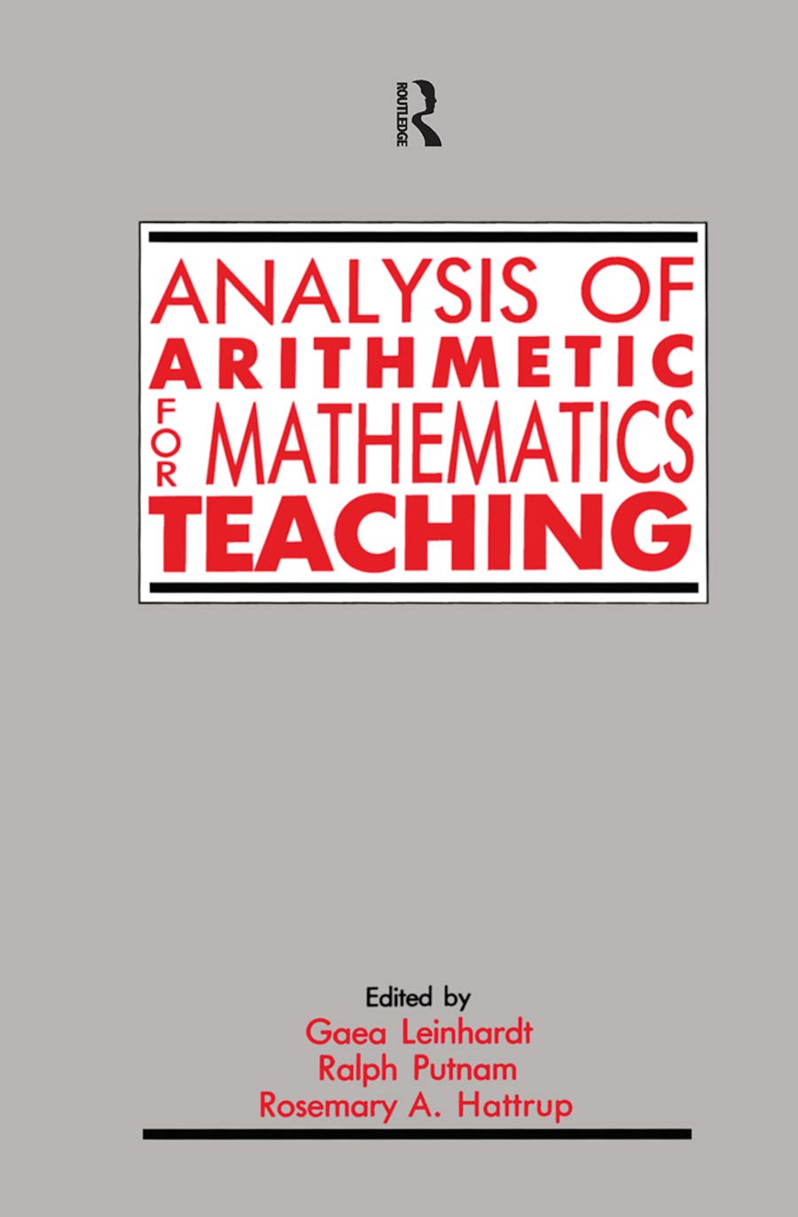Analysis Of Arithmetic For Mathematics Teaching,Used