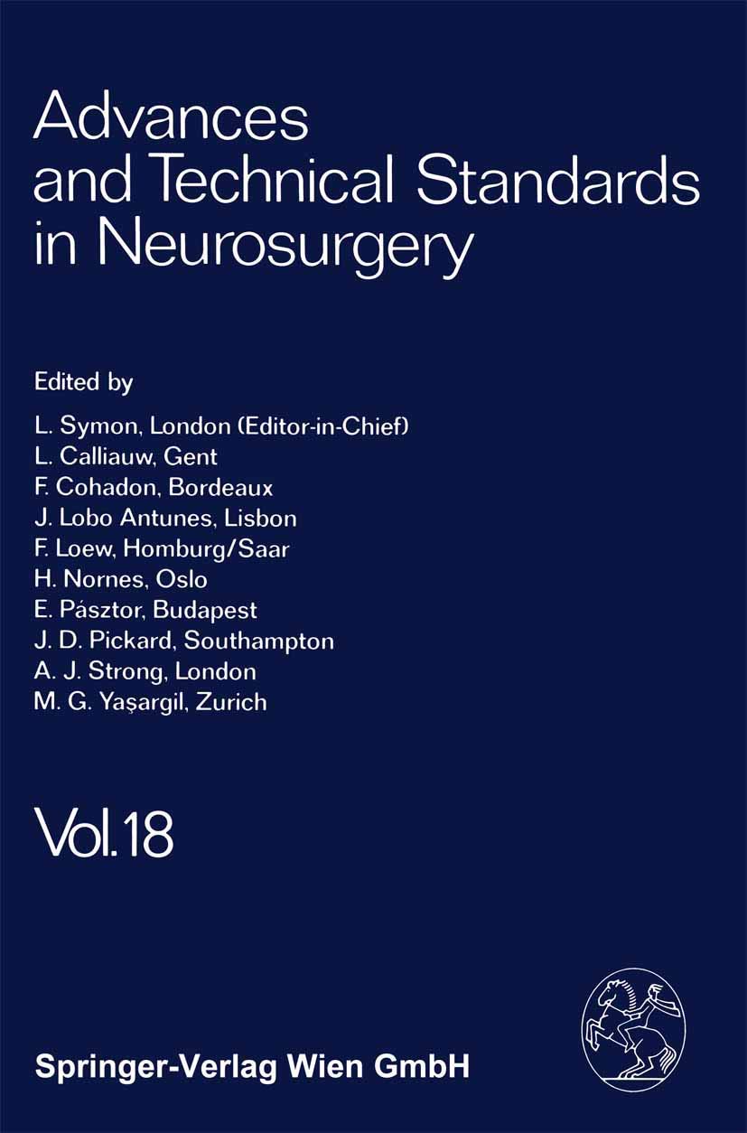Advances and Technical Standards in Neurosurgery (Advances and Technical Standards in Neurosurgery, 18),Used