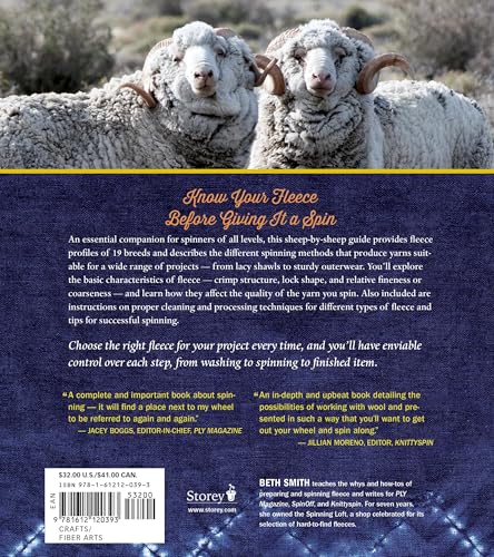 The Spinner's Book of Fleece: A BreedbyBreed Guide to Choosing and Spinning the Perfect Fiber for Every Purpose,Used