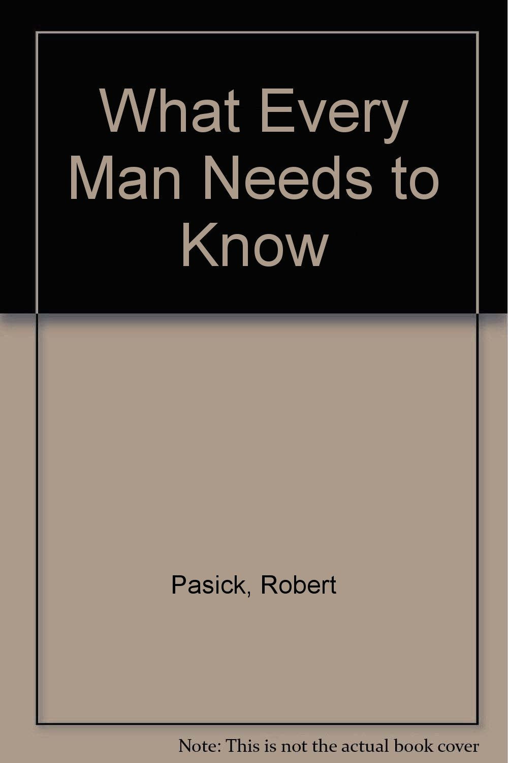 What Every Man Needs to Know,Used