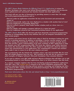 The Mfc Answer Book: Solutions for Effective Visual C++ Applications,Used