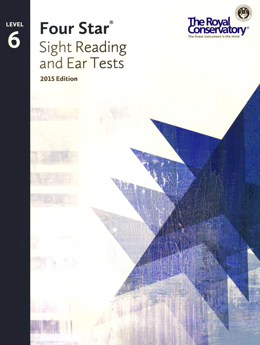 4S06  Royal Conservatory Four Star Sight Reading and Ear Tests Level 6 Book 2015 Edition,Used