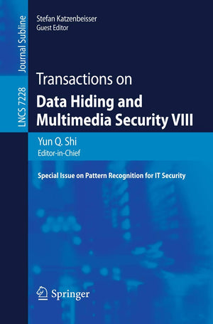 Transactions on Data Hiding and Multimedia Security VIII (Lecture Notes in Computer Science, 7228),Used