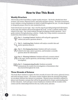 180 Days?: Science, Earth and Space Science for 4th Grade Practice Workbook for Classroom and Home, Cool and Fun Practice Create,Used