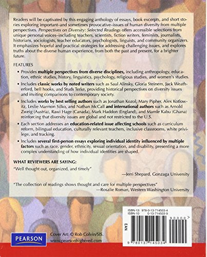 Perspectives On Human Differences: Selected Readings On Diversity In America,New