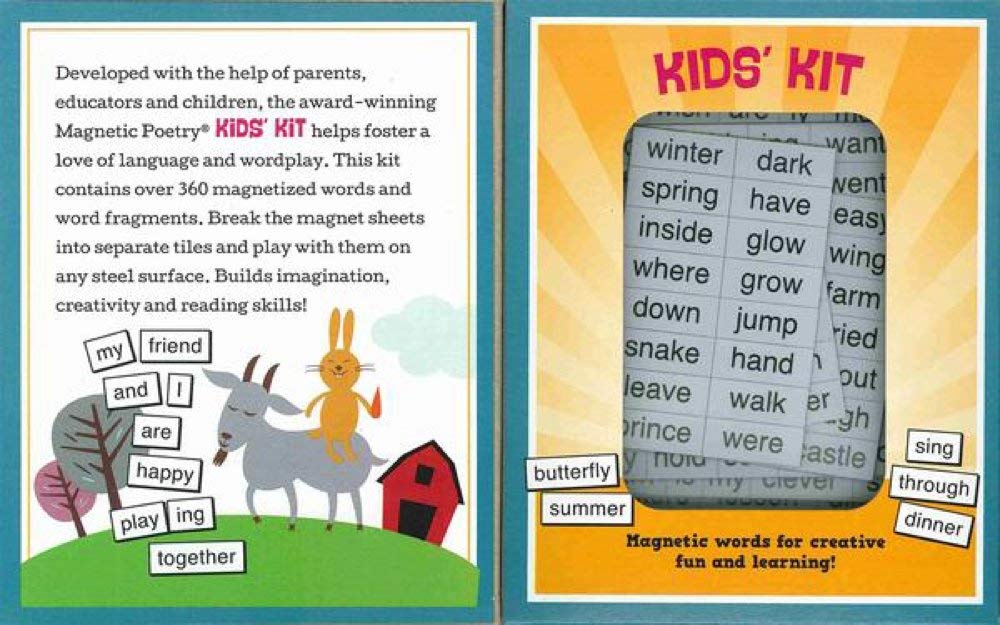 Kid'S Kit: Magnetic Words For Creative Fun And Learning! (Magnetic Poetry Kids)
