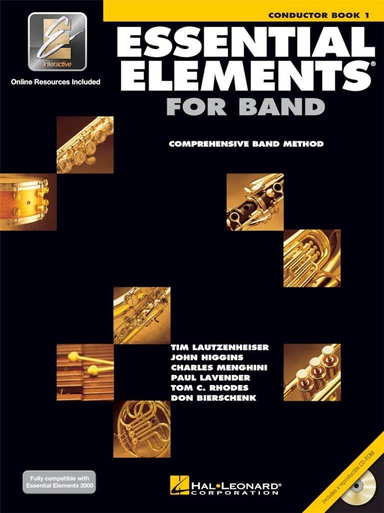 Essential Elements for Band  Conductor Book 1 with EEi  Band Directors Score and Teaching Guide  Online Audio and Interactive L,Used