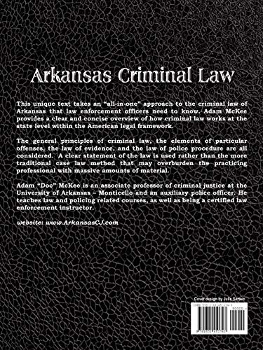 Arkansas Criminal Law: A Guide For Enforcement
