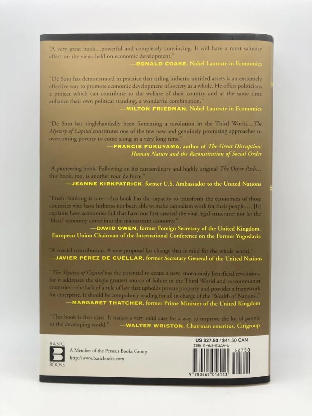 The Mystery Of Capital Why Capitalism Succeeds In The West And Fails Everywhere Else,New
