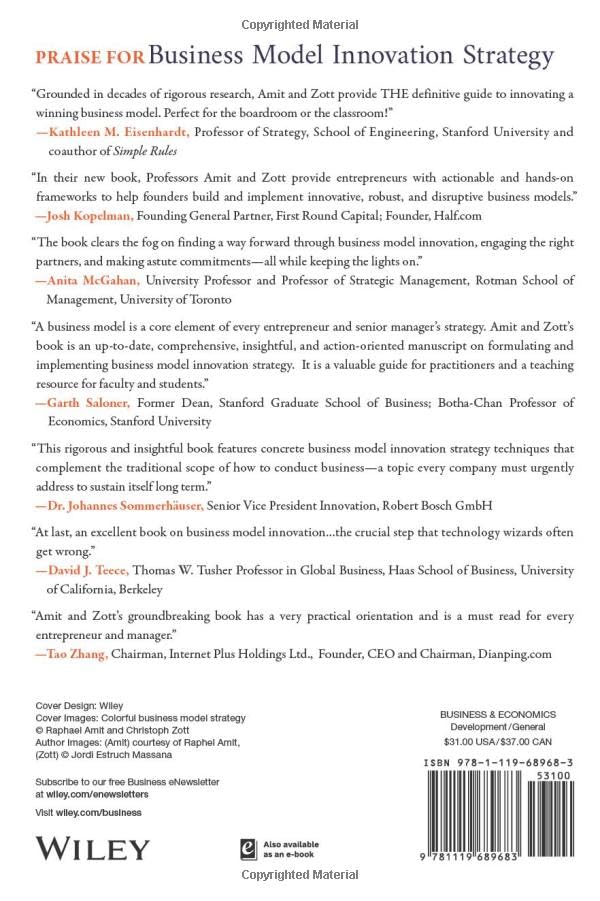 Business Model Innovation Strategy: Transformational Concepts And Tools For Entrepreneurial Leaders