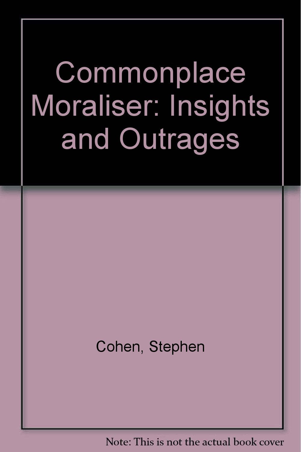 Commonplace Moraliser,Used