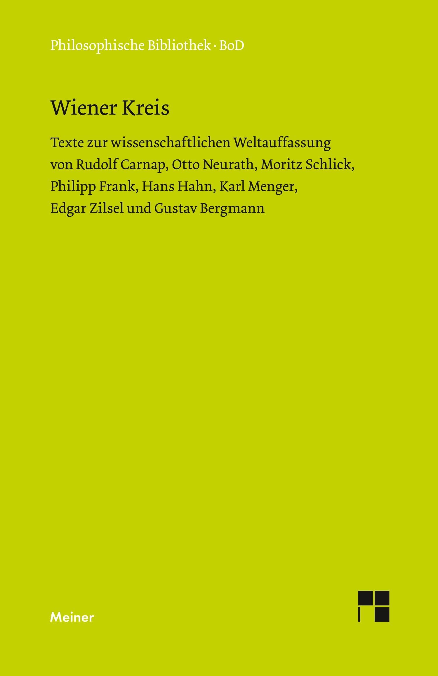Wiener Kreis (German Edition),Used