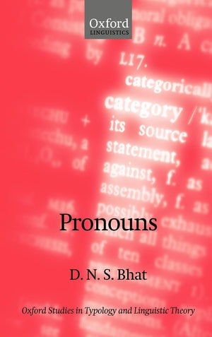 Pronouns (Oxford Studies in Typology and Linguistic Theory),Used
