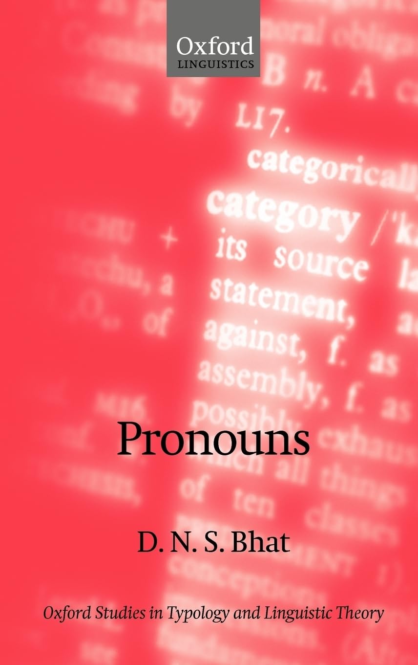 Pronouns (Oxford Studies in Typology and Linguistic Theory),Used