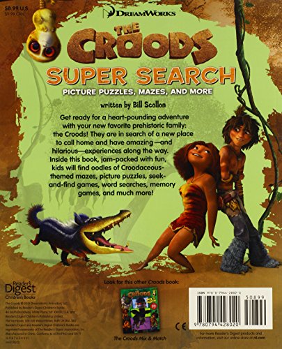 The Croods Super Search: Picture Puzzles, Mazes, and More,Used
