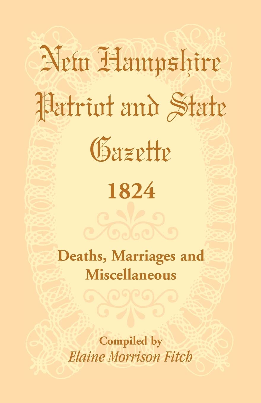 New Hampshire Patriot and State Gazette 1824,Used