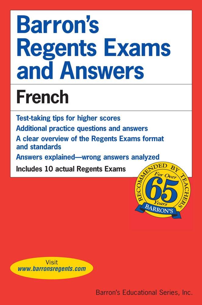 Barron'S Regents Exams And Answers: French (Barron'S Regents Ny),Used