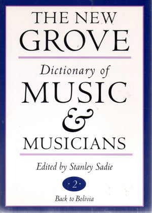 The New Grove Dictionary of Music and Musicians (20 Volume Set),Used