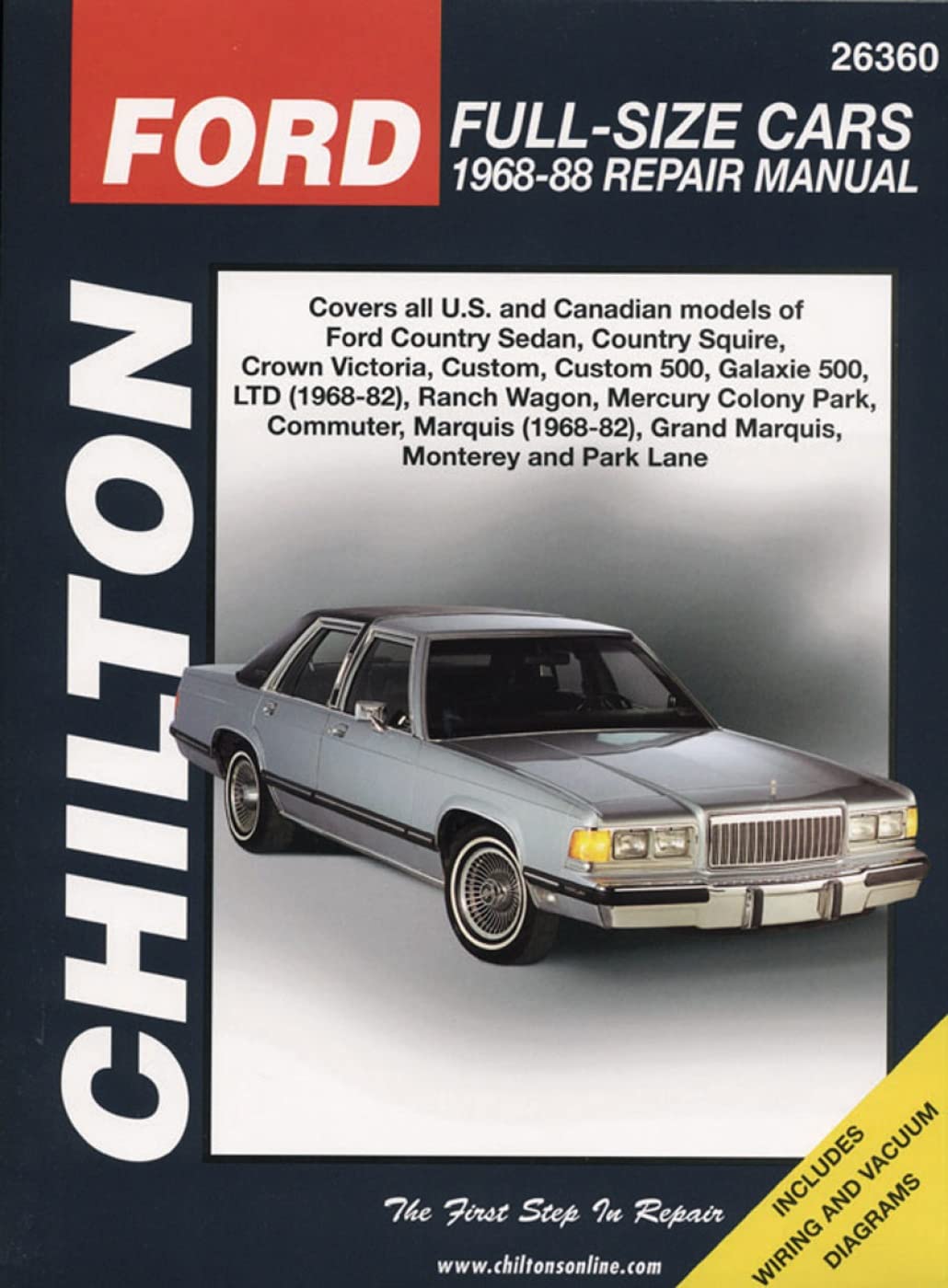 Ford FullSize Cars, 196888 (Chilton Total Car Care Series Manuals),Used