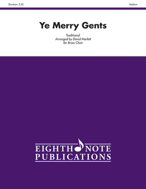 Ye Merry Gents For Brass Choir: Score & Parts (Eighth Note Publications),Used
