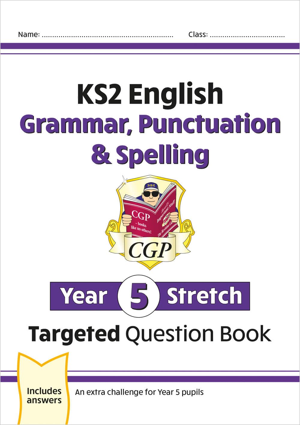 New KS2 English Targeted Question Book: Challenging Grammar, Punctuation & Spelling  Year 5 Stretch (CGP KS2 English),Used