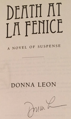 Death at La Fenice: A Novel of Suspense-Used