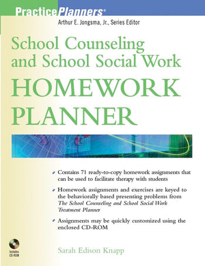School Counseling and School Social Work Homework Planner,Used