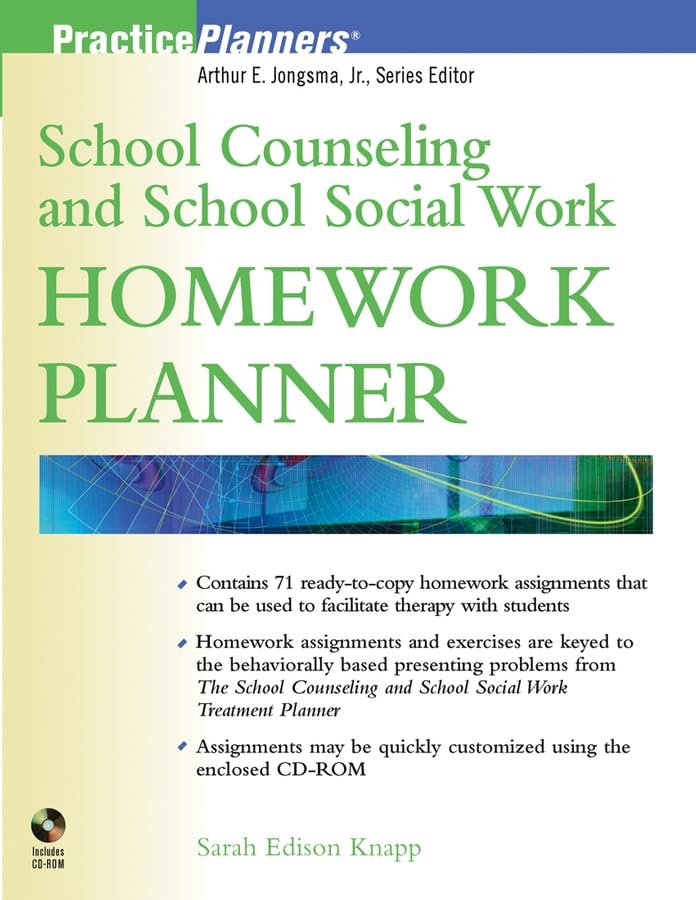 School Counseling and School Social Work Homework Planner,Used