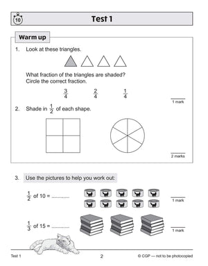 New KS2 Maths 10Minute Tests: Fractions  Year 3: ideal for catching up at home (CGP KS2 Maths),Used