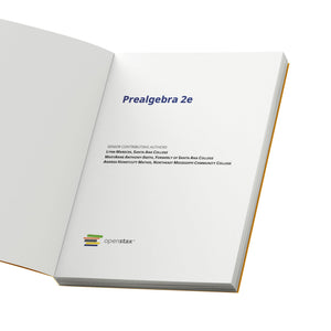 Prealgebra 2e by OpenStax (hardcover version, full color),Used
