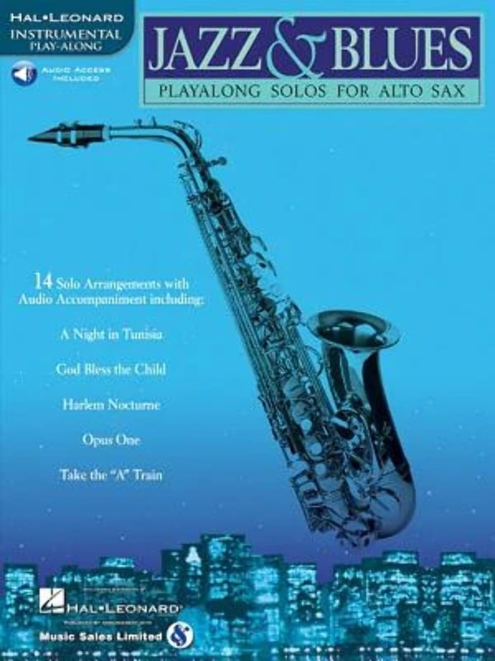 Jazz & Blues  PlayAlong Solos for Alto Sax (Book/Online Audio),Used