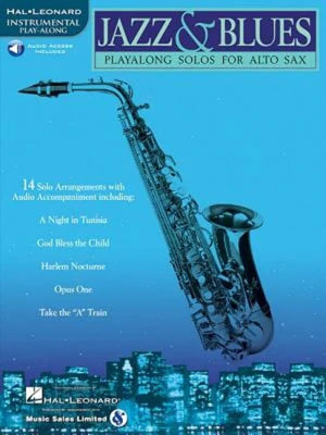 Jazz & Blues  PlayAlong Solos for Alto Sax (Book/Online Audio),Used