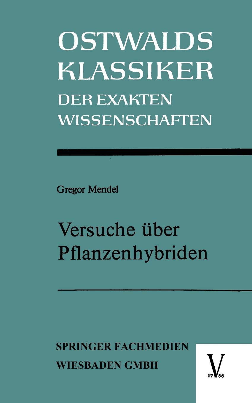Versuche ber Pflanzenhybriden (Ostwalds Klassiker der Exakten Wissenschaften) (German Edition),Used