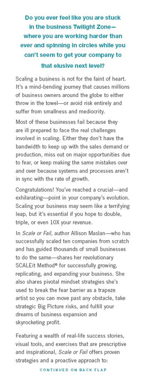 Scale or Fail: How to Build Your Dream Team, Explode Your Growth, and Let Your Business Soar,Used