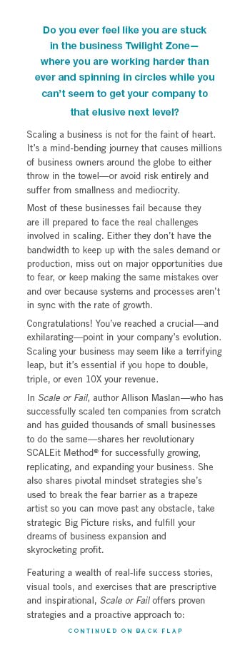 Scale or Fail: How to Build Your Dream Team, Explode Your Growth, and Let Your Business Soar,Used