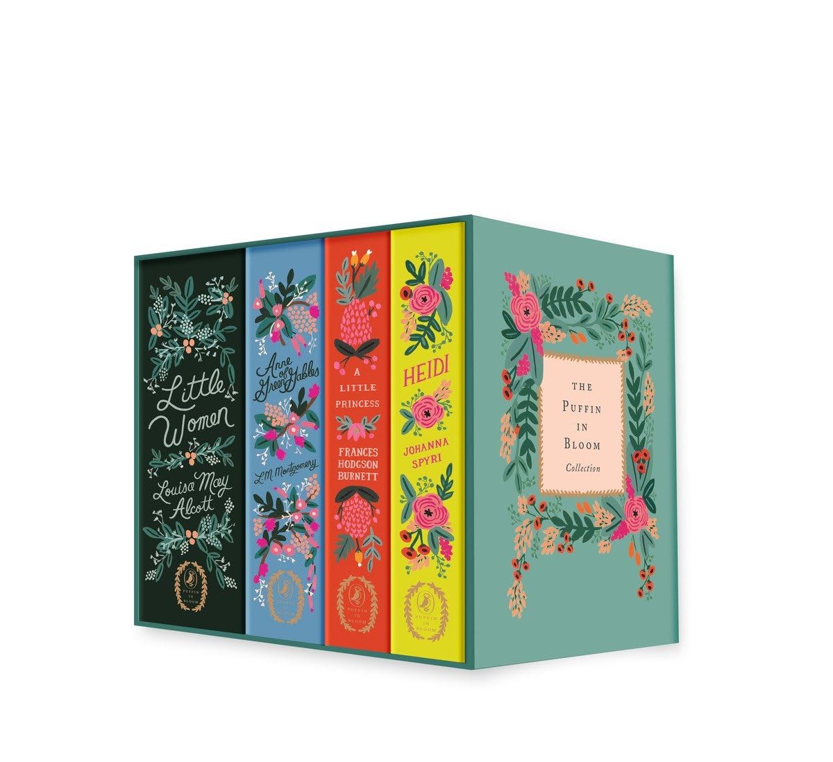 The Puffin In Bloom 4Book Collection: Anne Of Green Gables, Heidi, Little Women, And A Little Princess,New