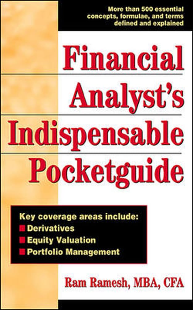 Financial Analyst'S Indispensable Pocket Guide,New