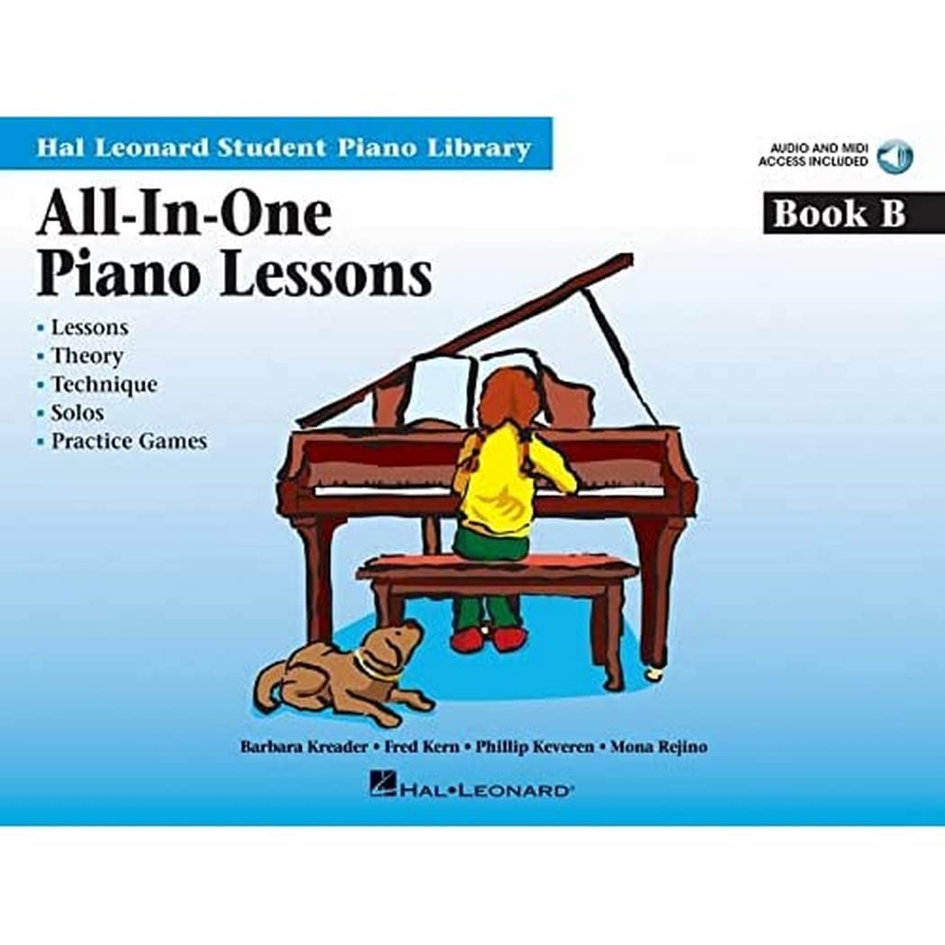 AllInOne Piano Lessons Book B (Book/Online Audio) (Hal Leonard Student Piano Library),Used