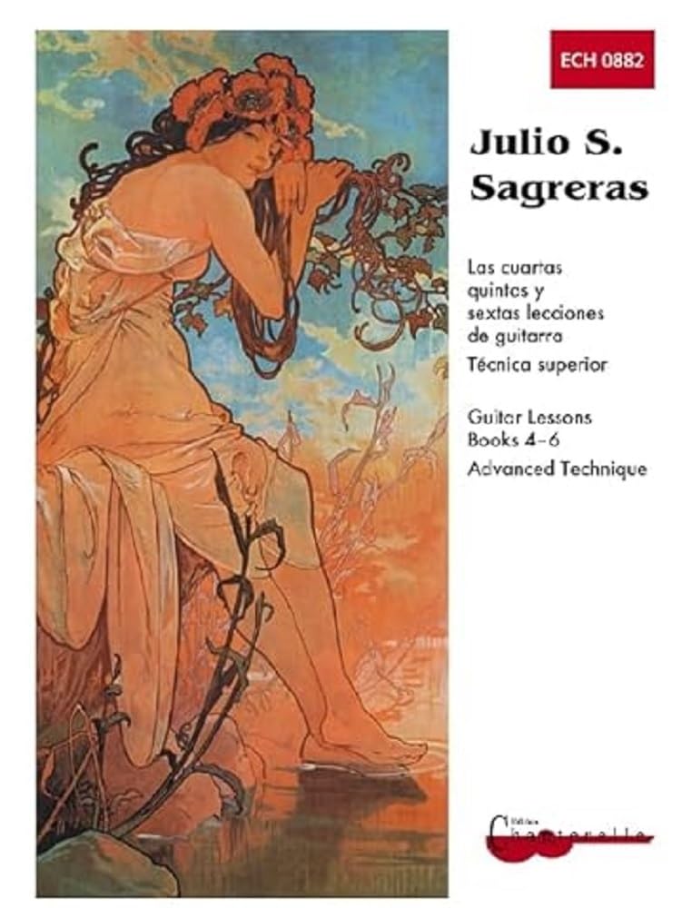 Mel Bay Julio S. Sagreras Guitar Lessons, Books 46 and Advanced Technique,Used
