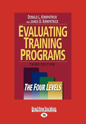 Evaluating Training Programs: The Four Levels,New