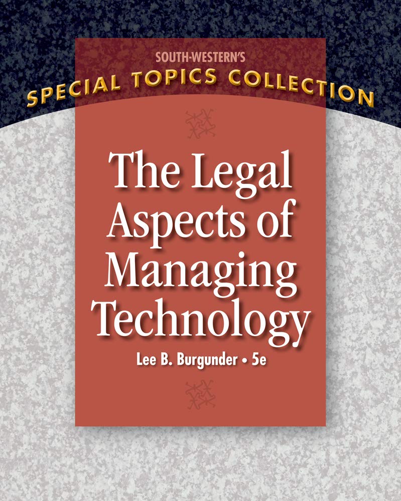 Legal Aspects of Managing Technology,Used