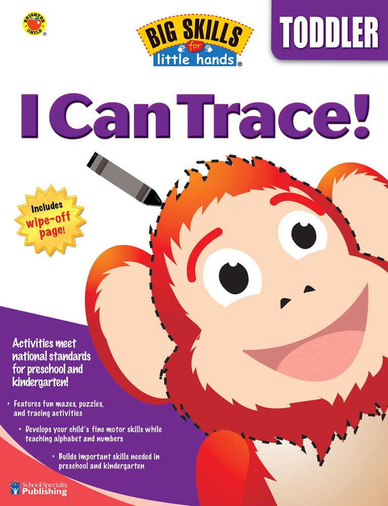 Carson Dellosa I Can Trace! Workbook (Big Skills for Little Hands),Used