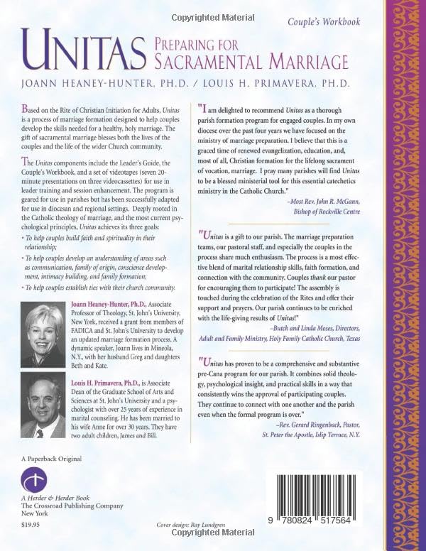 Unitas Couple's Workbook: Preparing for Sacramental Marriage,Used