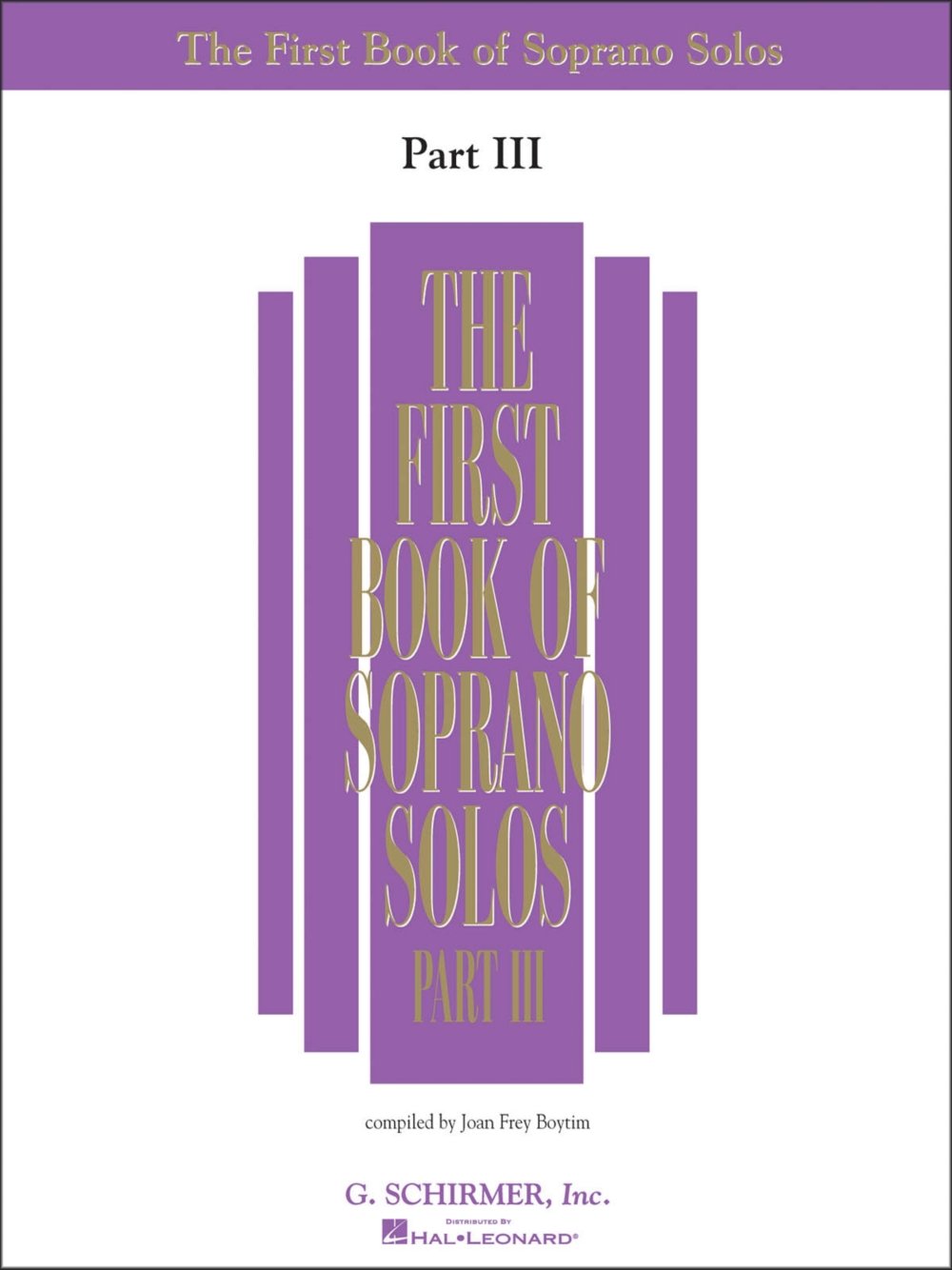 First Book Of Soprano Solos  Part Iii