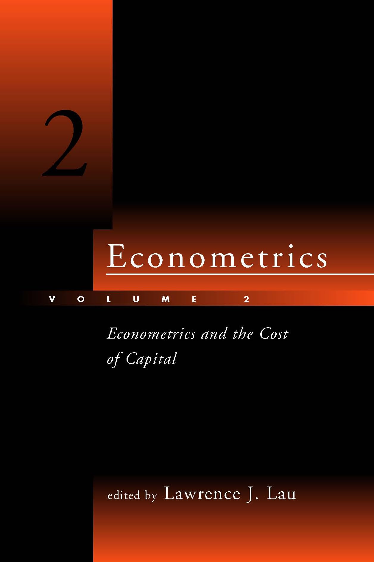 Econometrics, Vol. 2: Econometrics and the Cost of Capital,Used