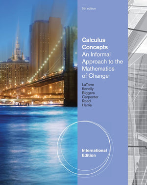 Calculus Concepts: An Informal Approach To The Mathematics Of Change, International Edition
