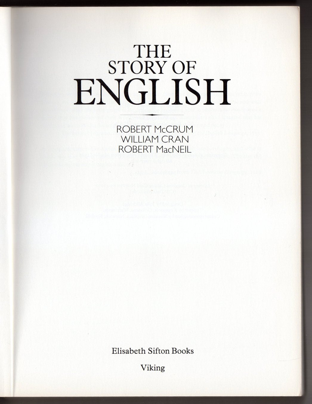 The Story Of English,New