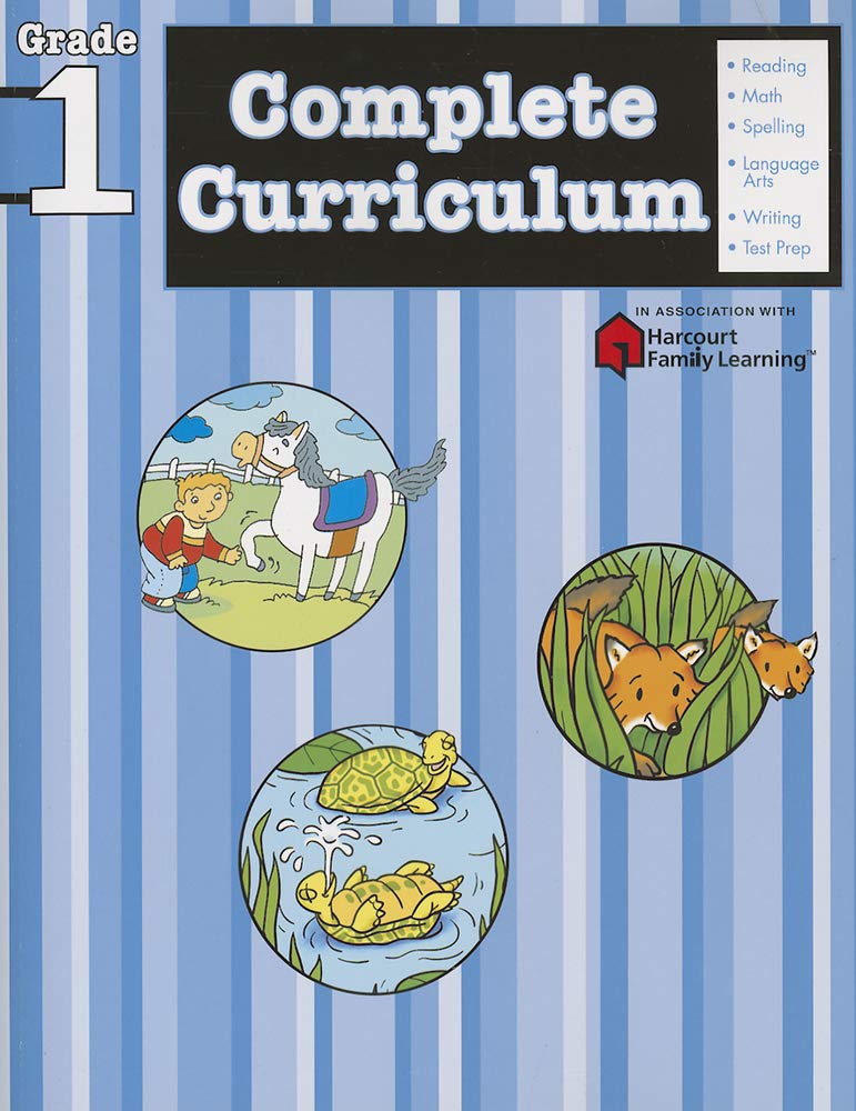Complete Curriculum: Grade 1 (Flash Kids Harcourt Family Learning),Used