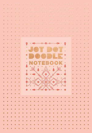 Jot Dot Doodle Notebook (Pink And Rose Gold)